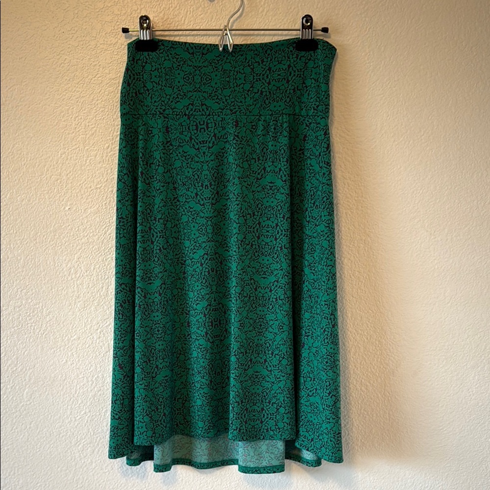 LuLaRoe Skirt - Flowy Purple & Green Floral